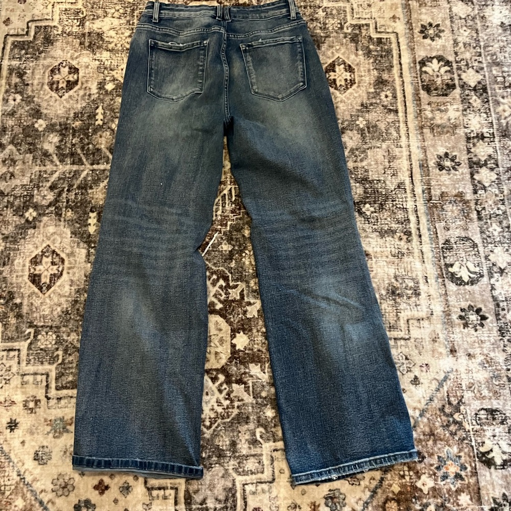 Distressed Blue Women's Jeans - Picture 2 of 2